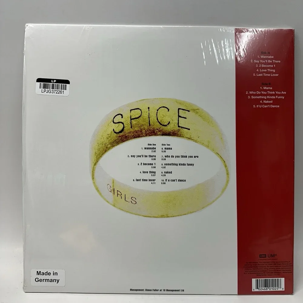 Spice by Spice Girls Target Exclusive Limited Crystal Clear Vinyl LP Record - Picture 3 of 3